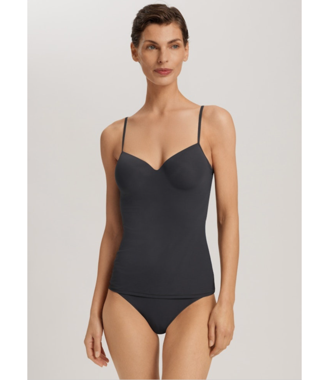 Hanro Padded bra top Obsidian