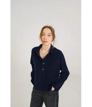 Sacrecoeur Collection Joanie Blouse Dark Blue