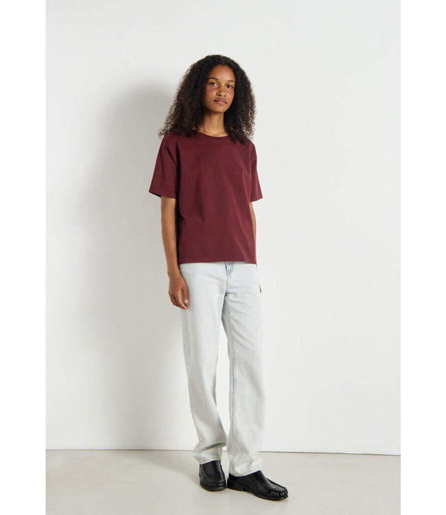 American Vintage Fizvalley T-shirt Bordeaux Vintage