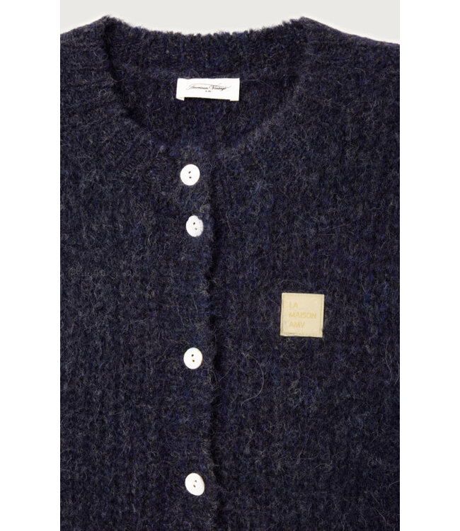 American Vintage East Gilet Navy Mouline