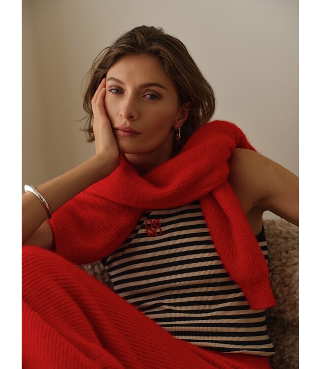 Dante 6 Yuria Turtle Neck Sweater Red