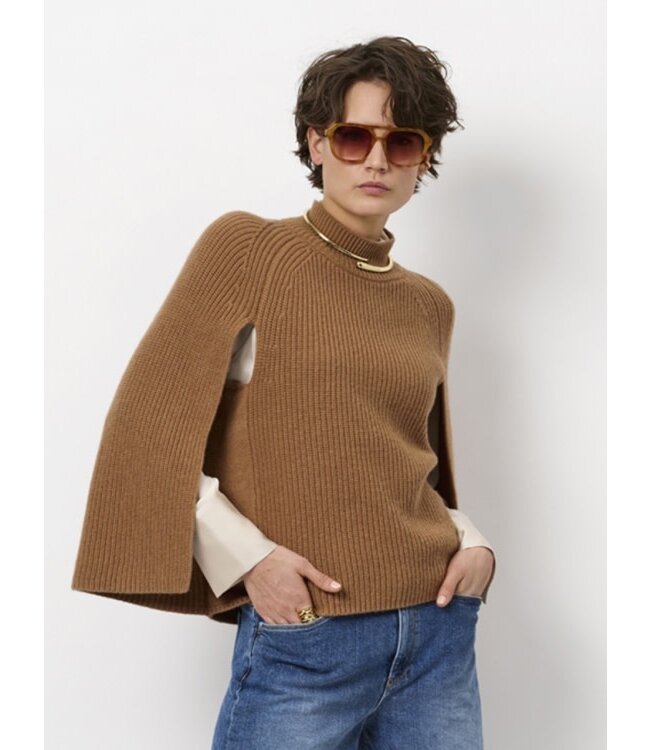Dante 6 Romi Cape Sweater Brown