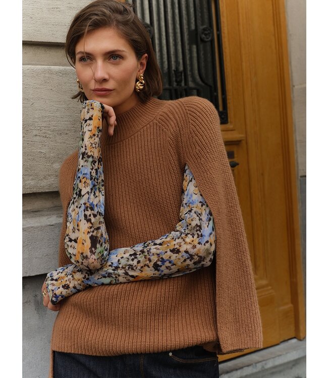 Dante 6 Romi Cape Sweater Brown