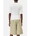 Closed Wide Neck Short Sleeve Ivory