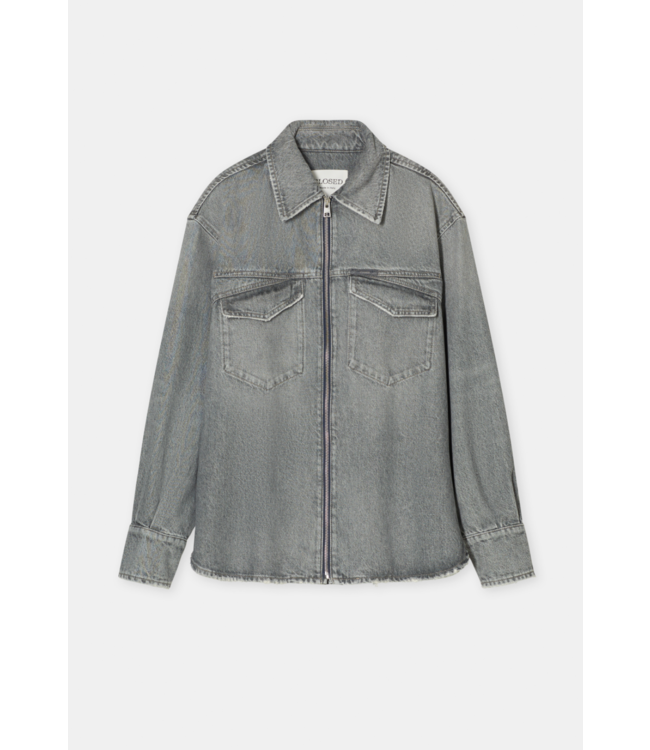 Closed Zipped Overshirt MGY Mid Grey