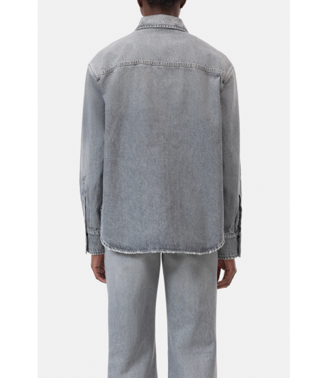 Closed Zipped Overshirt MGY Mid Grey