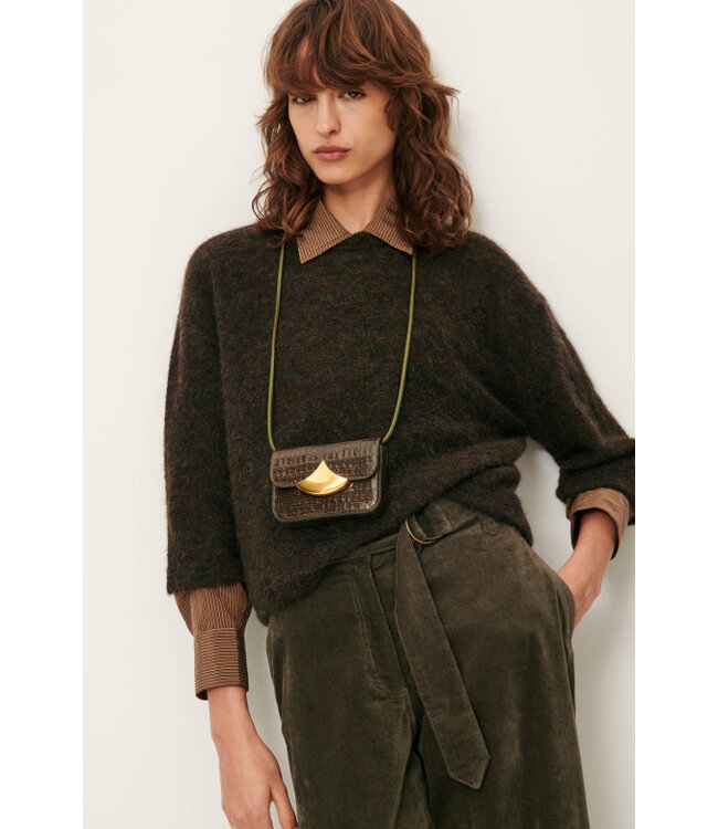 Sessùn London short sleeved jumper lichen mix