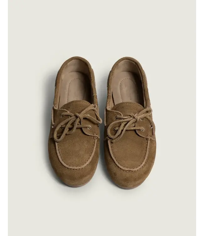 Posa Boat Loafer Brushed Desert Tan