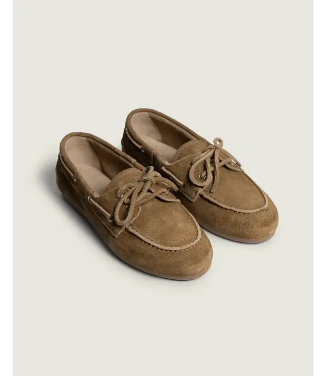 Posa Boat Loafer Brushed Desert Tan
