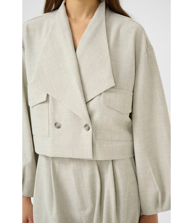 Gestuz Zwiana Shirt Offwhite Melange