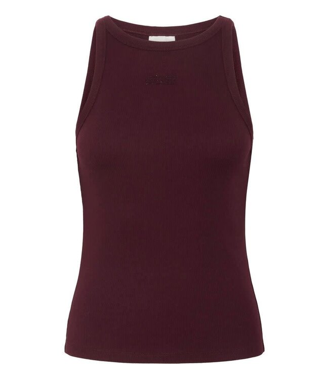 Gestuz Drew Rhinestone Logo Tank Aronia