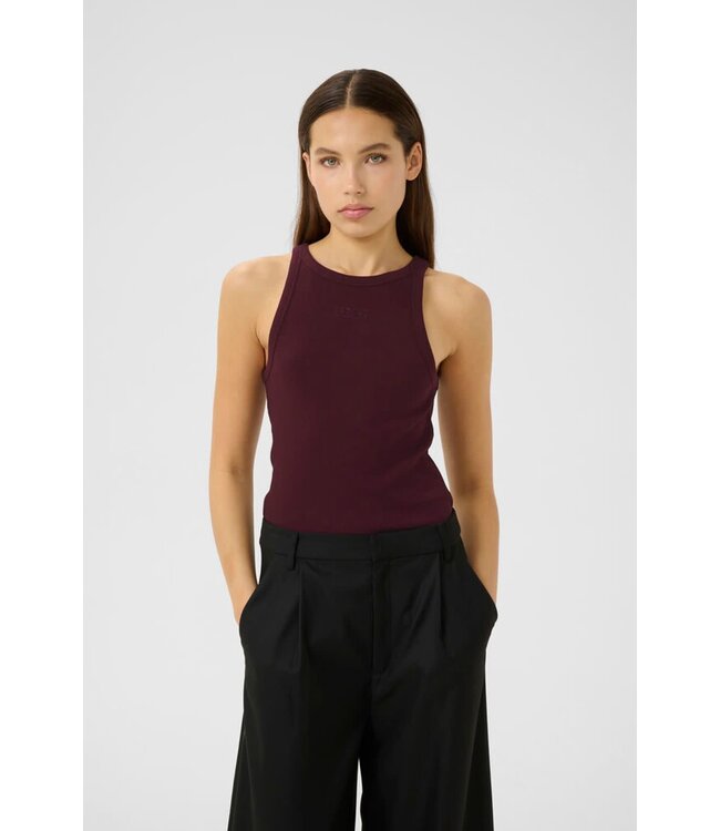 Gestuz Drew Rhinestone Logo Tank Aronia