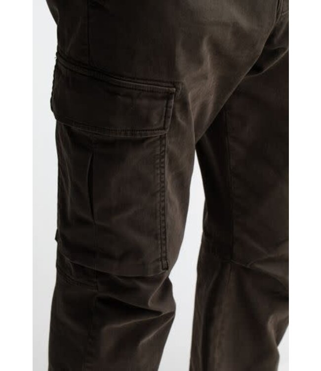 Butcher of Blue Tristan Slim Sateen Cargo Mocha Brown