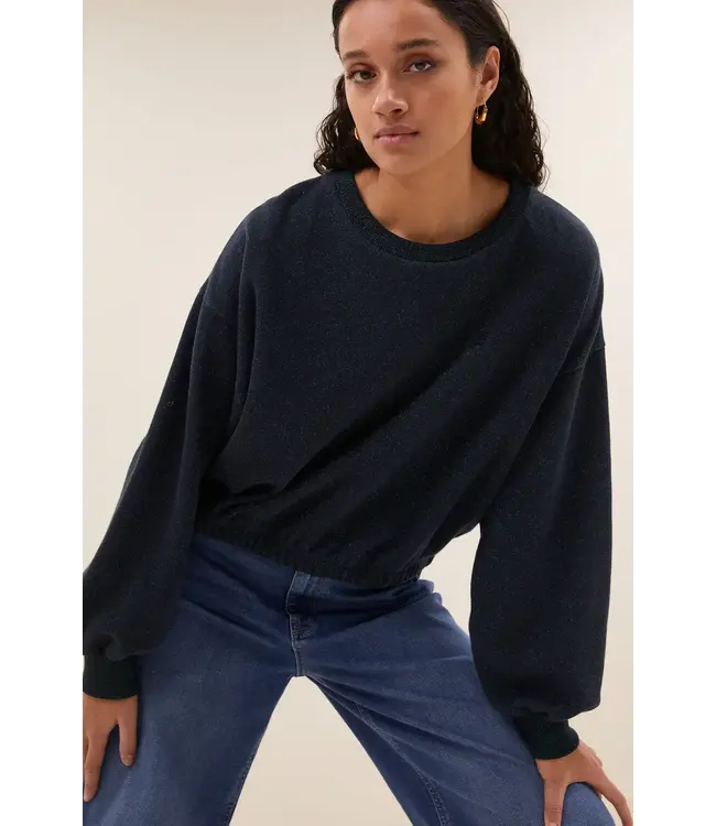 By Bar Bodil Sparkle Sweater Midnight