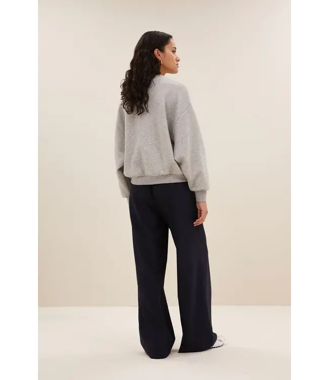 By Bar Bibi Patchwork Sweater Grey Melange