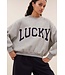 By Bar Bibi Patchwork Sweater Grey Melange