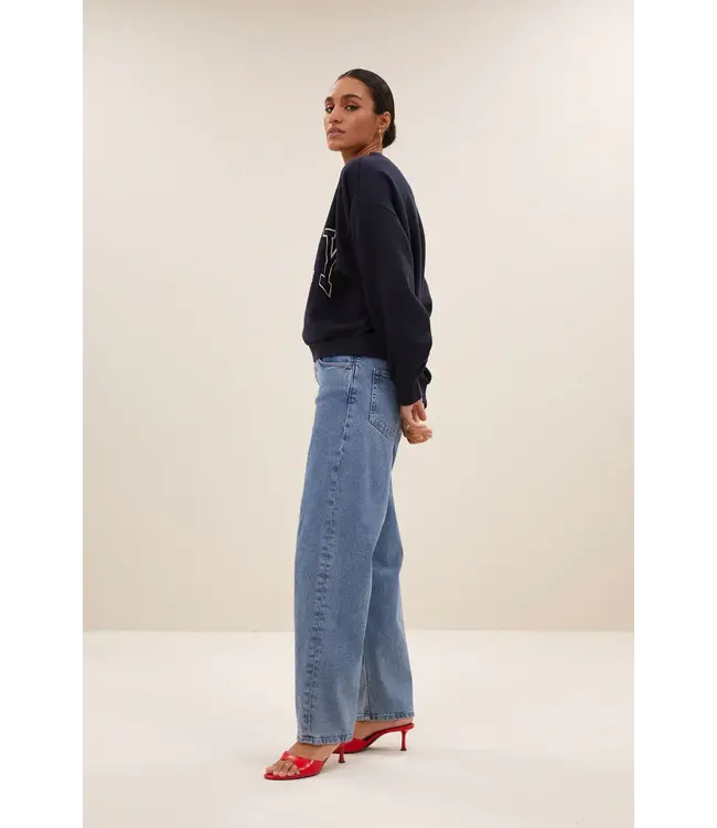 By Bar Bibi Patchwork Sweater Midnight