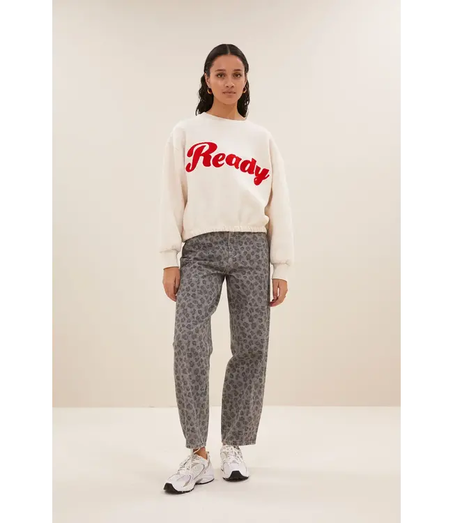 By Bar Bodil Ready Sweater Oyster Melange