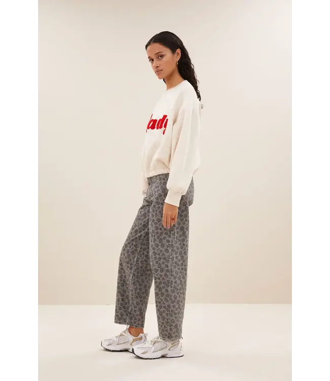 By Bar Bodil Ready Sweater Oyster Melange