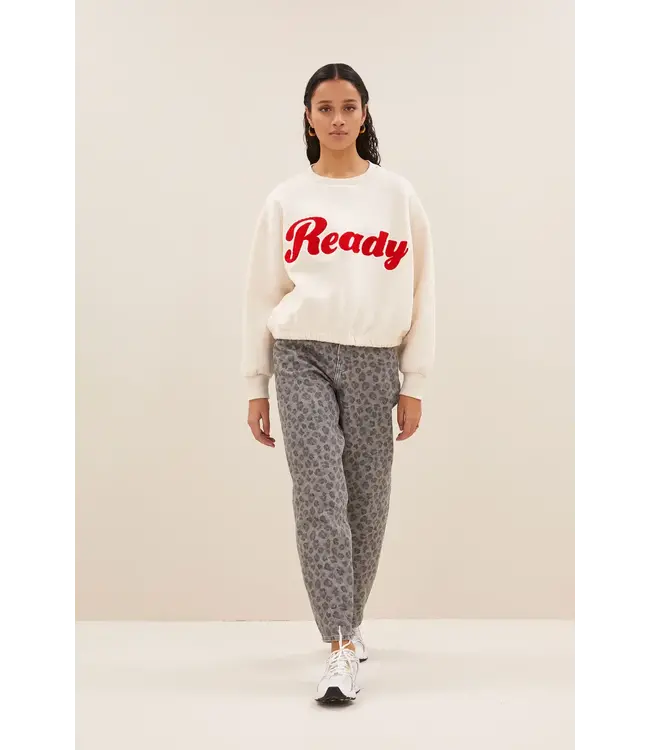 By Bar Bodil Ready Sweater Oyster Melange