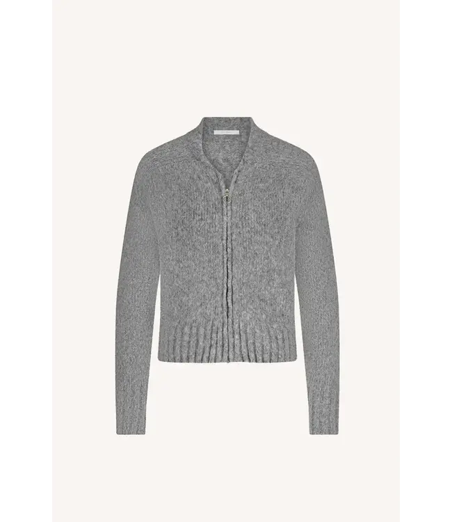 By Bar Jonas Zipp Cardigan Grey Melange