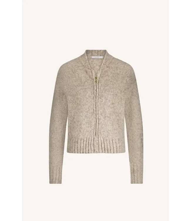 By Bar Jonas Zipp Cardigan Stone  Melange