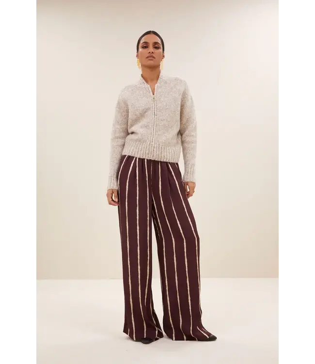 By Bar Jonas Zipp Cardigan Stone  Melange