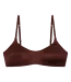 Love Stories Tori Satin Bra Dark Brown