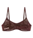 Love Stories Tori Satin Bra Dark Brown