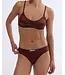Love Stories Tori Satin Bra Dark Brown