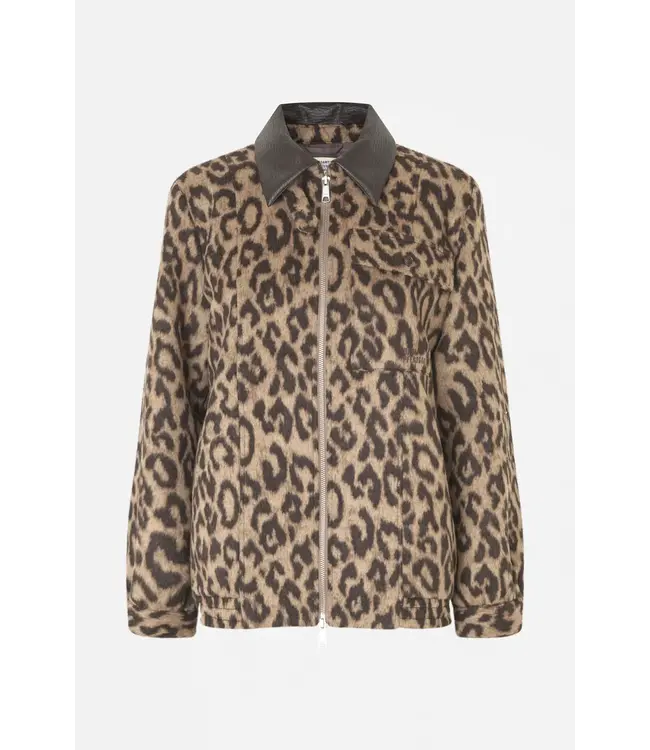 Baum und Pferdgarten Beline Jacket Wool Camel Leopard