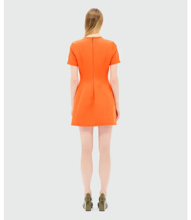 MSGM Abito Dress Electric Orange