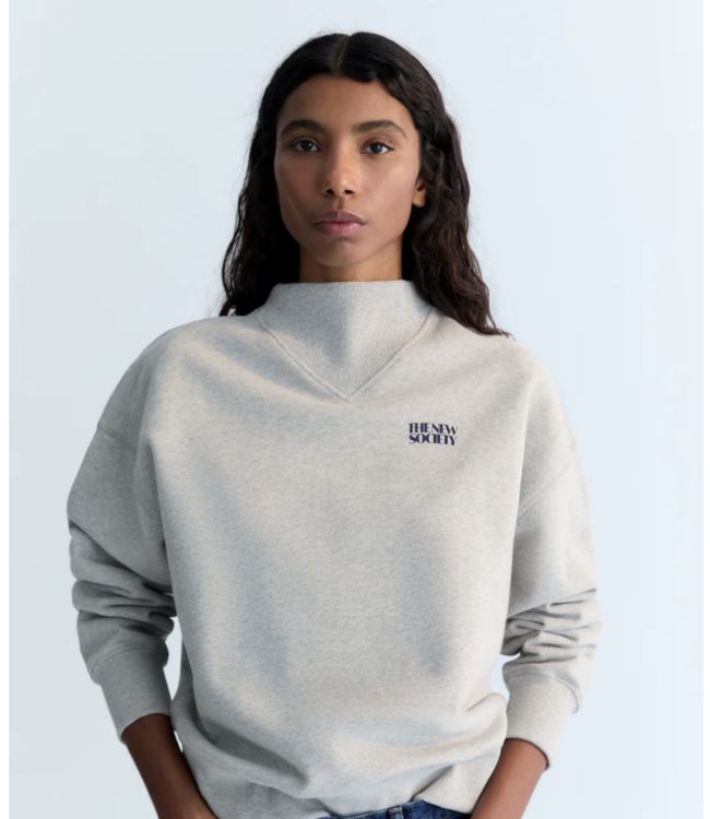 The New Society Lola Sweatshirt Infinite Stellar Grey Melange