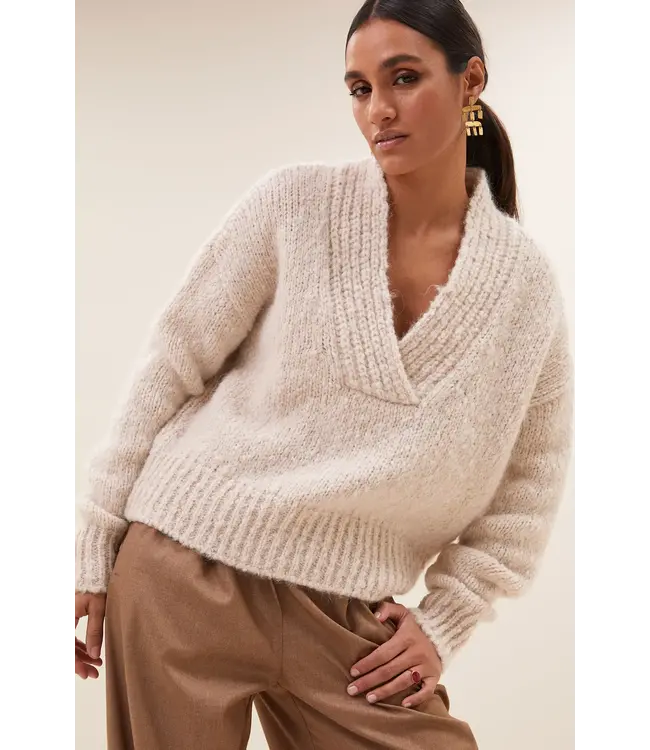 By Bar Perle Pullover Chalk