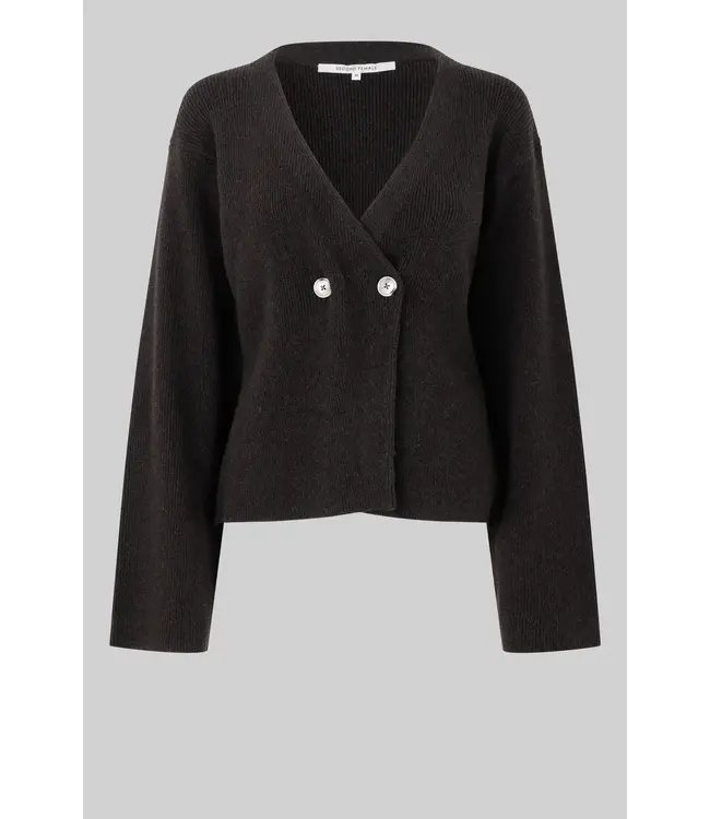 Second Female Vigga Knit Cardigan Teak