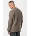 Genti Relaxed Sweater LS Monogram 144 Brown