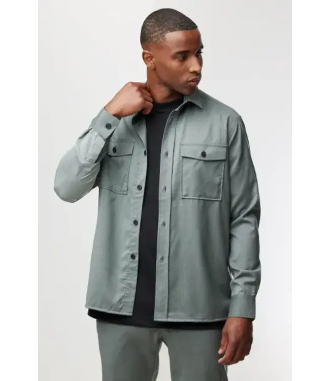 Genti Midtown Overshirt 177 Green