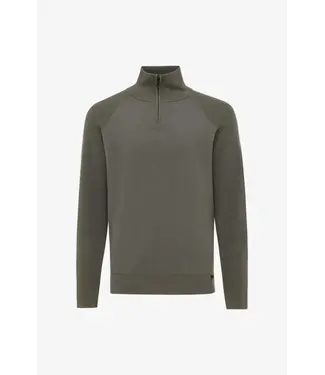 Genti Relaxed Turtle Zip Longsleeve 170 Green