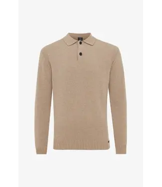Genti Polo Longsleeve Knit 042 Brown