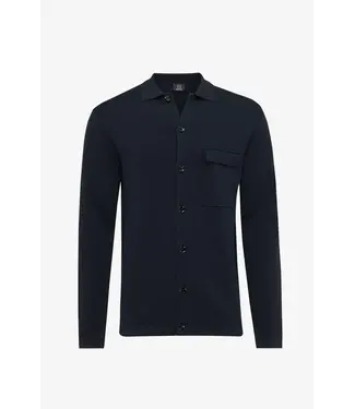 Genti Cardigan Buttons Knit 010 Navy