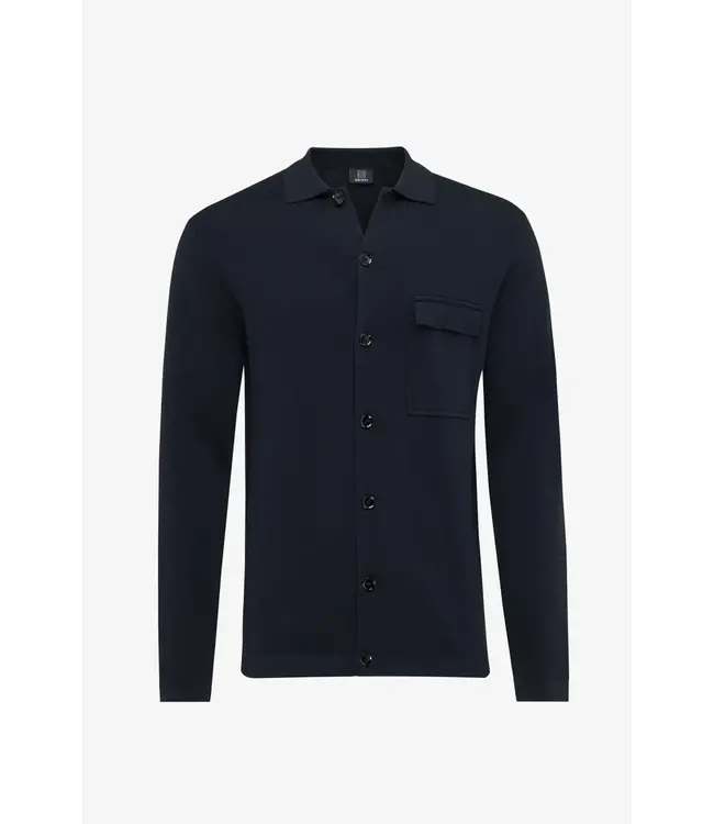 Genti Cardigan Buttons Knit 010 Navy