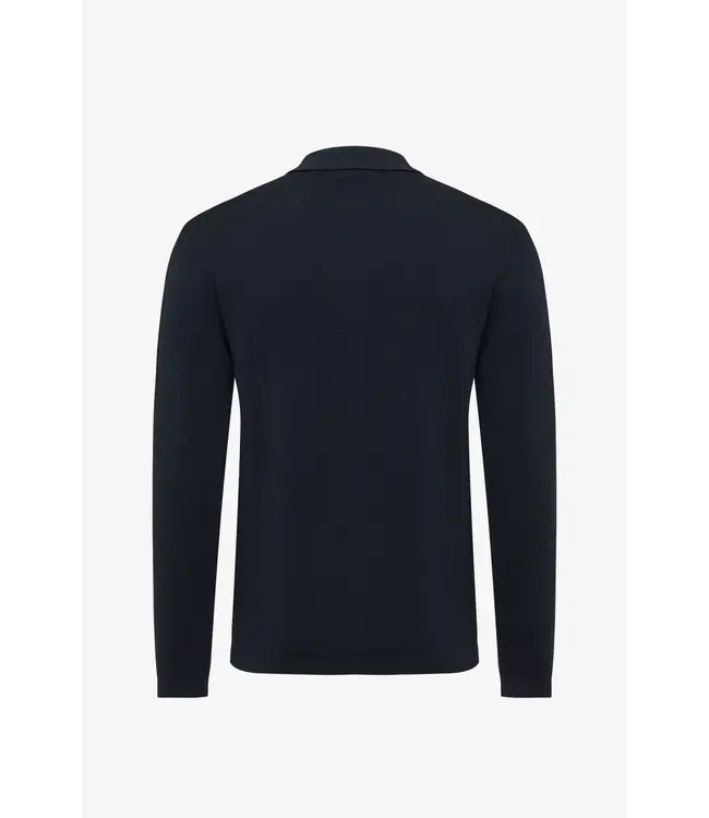 Genti Cardigan Buttons Knit 010 Navy