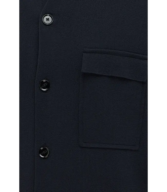 Genti Cardigan Buttons Knit 010 Navy