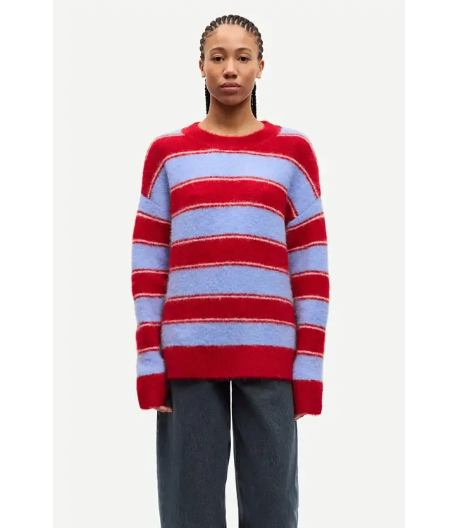 Samsøe Samsøe Sajeanne Sweater Haute Red Stripe