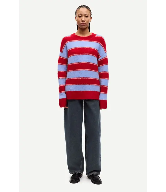 Samsøe Samsøe Sajeanne Sweater Haute Red Stripe
