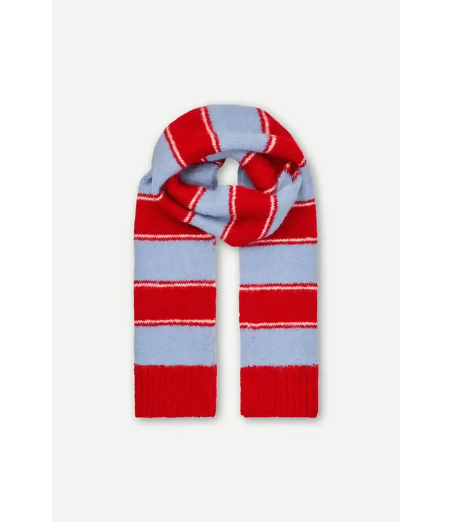 Samsøe Samsøe Sajeanne Scarf Haute Red Stripe