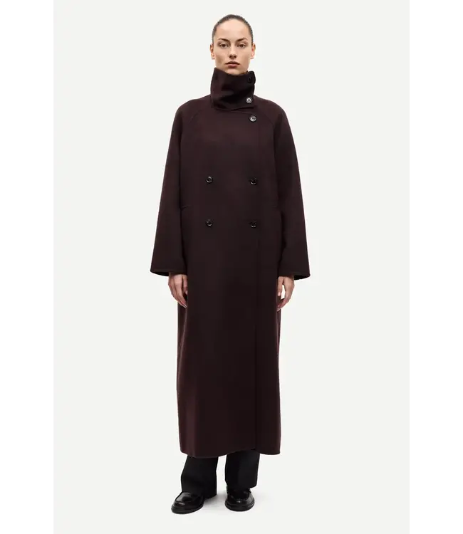 Samsøe Samsøe Sahanne Coat Black Coffee