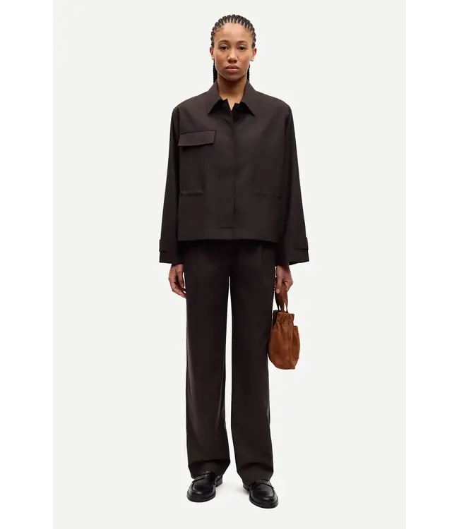 Samsøe Samsøe Saagneta Trousers Black Coffee