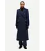 Samsøe Samsøe Safalcon Coat Blue Grey Pinstripe