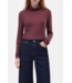 Closed Turtle Neck Dark Raisin Red